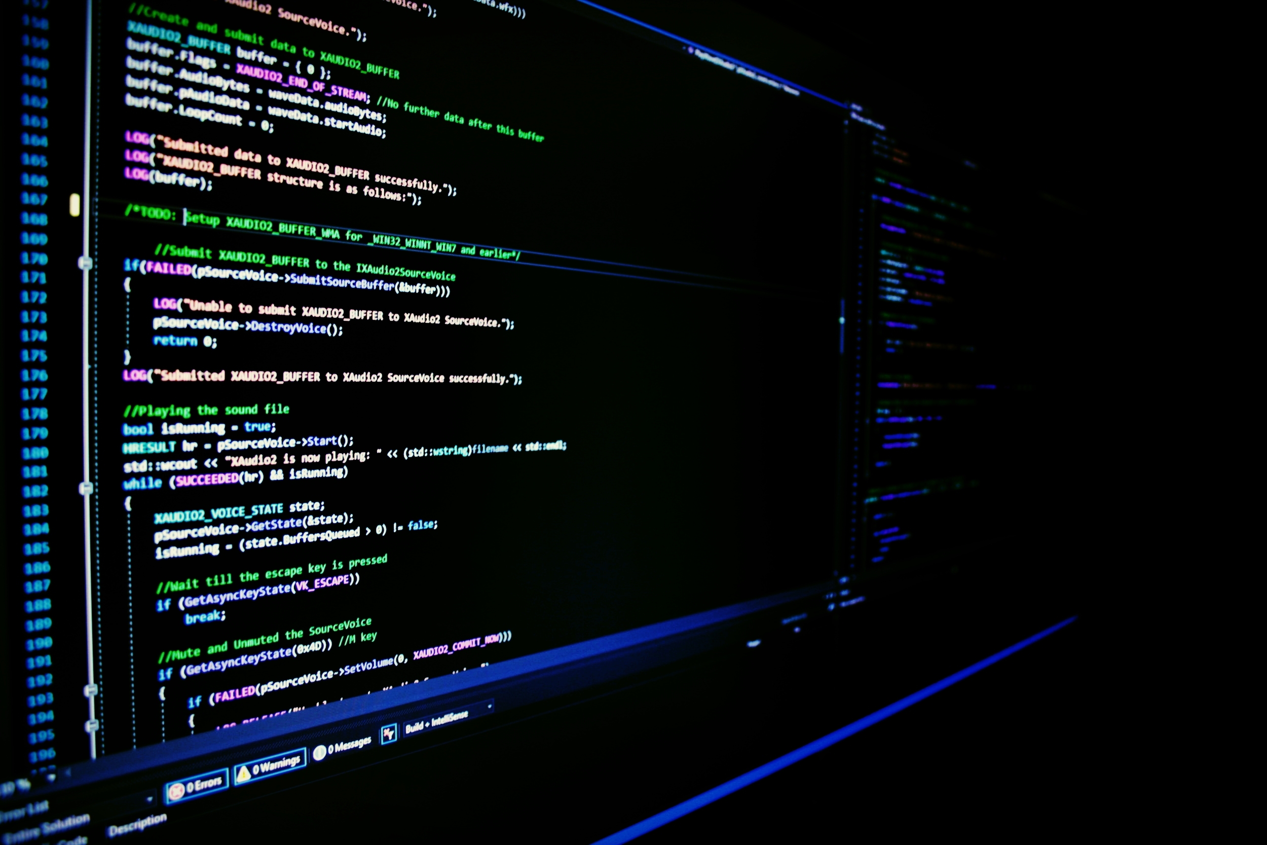 Programming Screen